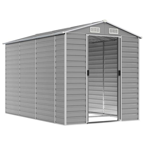 vidaXL Gartenhaus grau B/H/T: ca. 191x198x300 cm