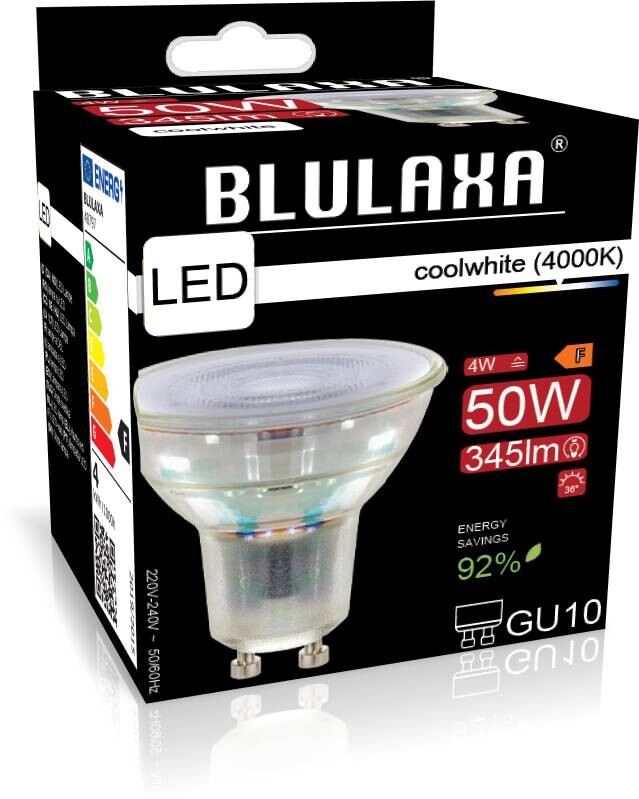 Blulaxa LED-Leuchtmittel Reflektorlampe 48797 GU10