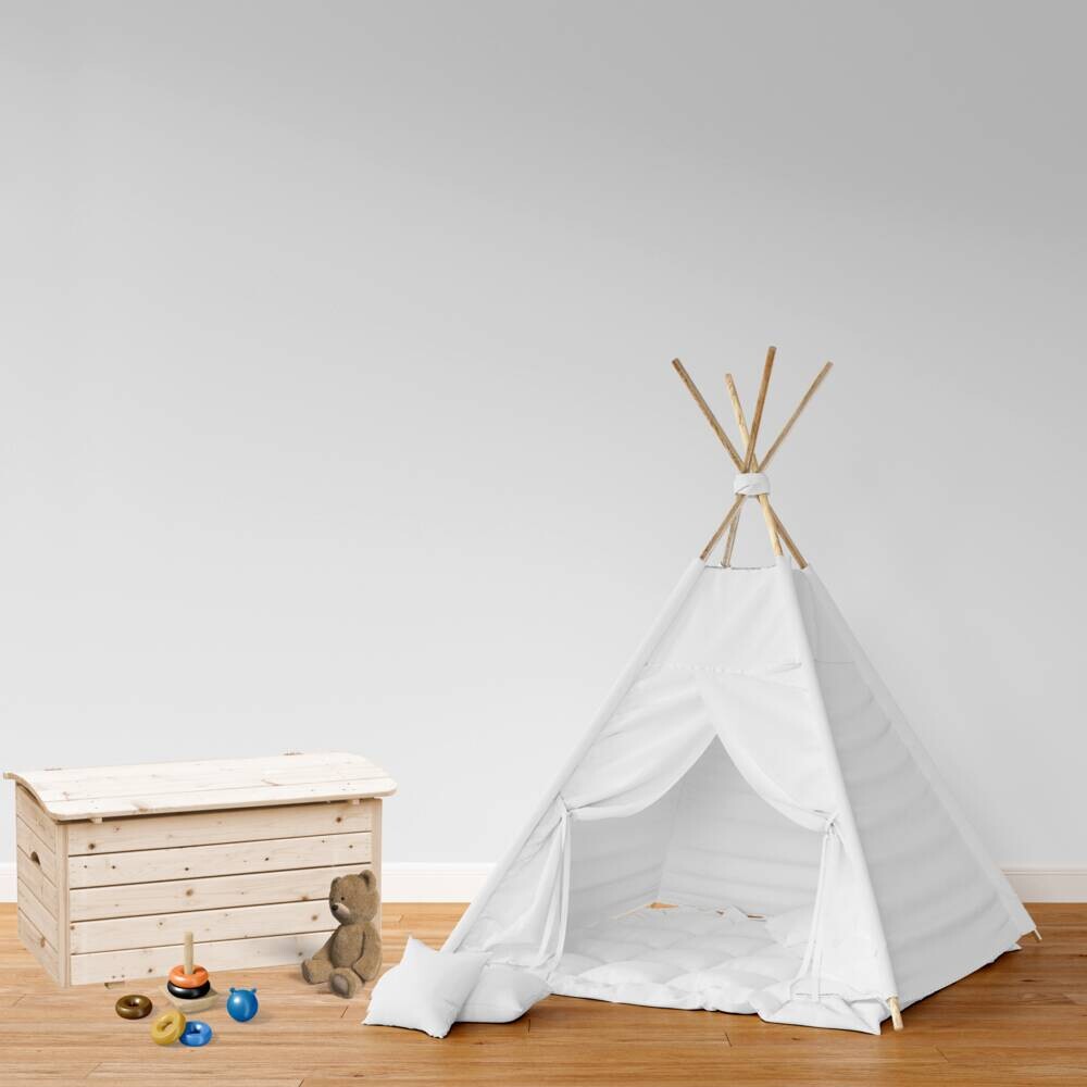 Timbela Aufbewahrungsbox M034 natur Holz B/H/L: ca. 80x47x50 cm