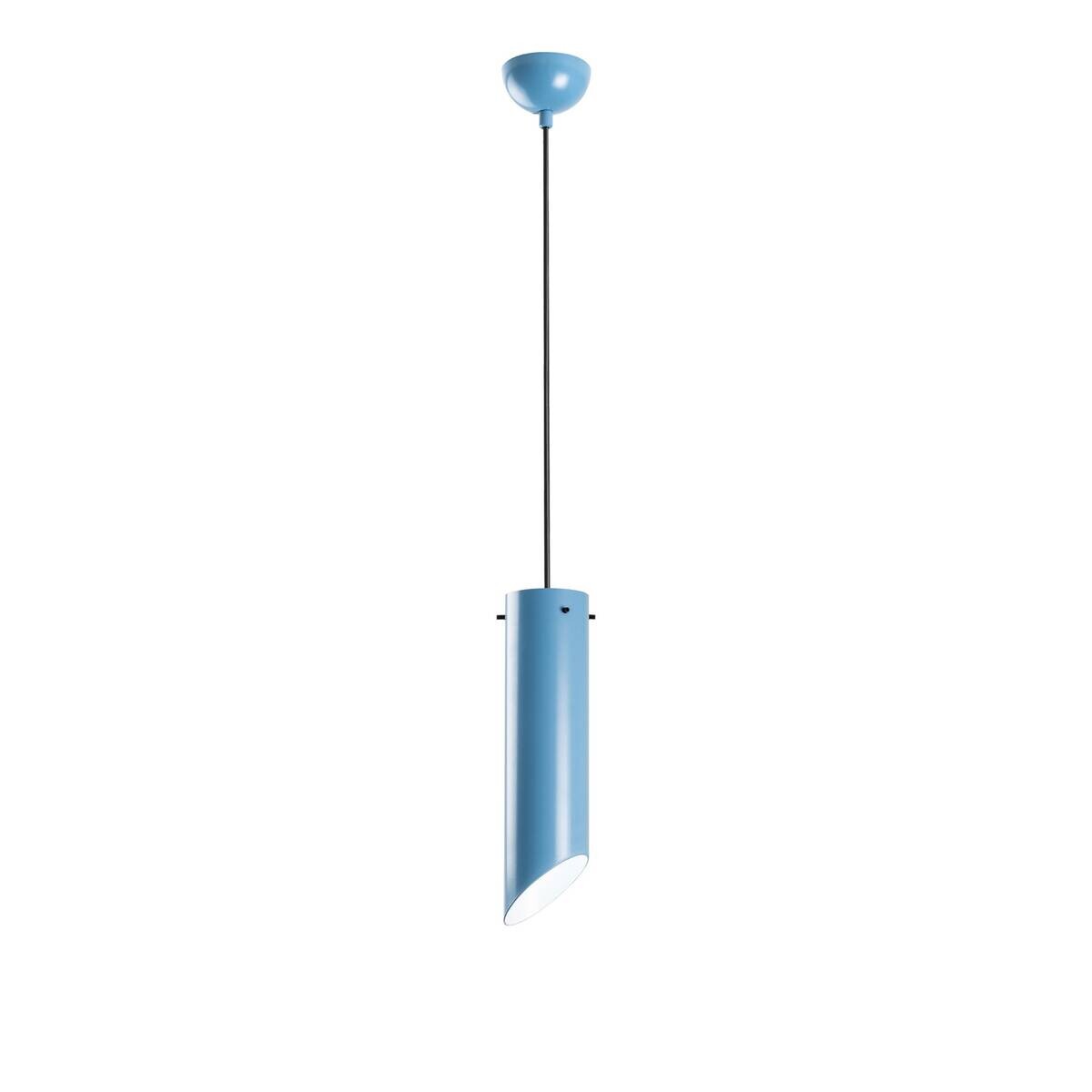Opviq Pendelleuchte blau B/H/T: ca. 8x114x8 cm E27 1 Brennstellen