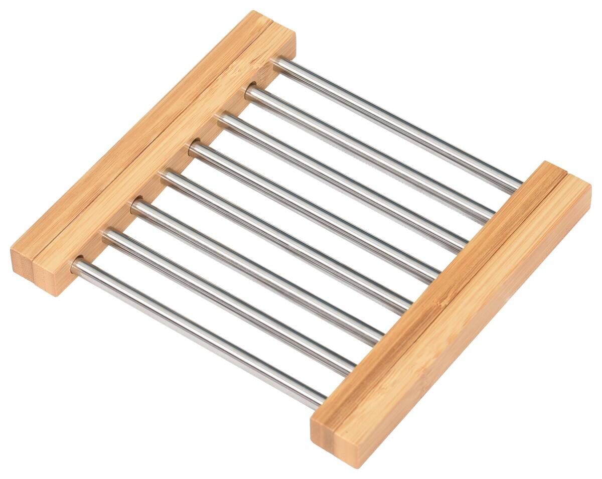 POCOline Haushaltshelfer natur Bambus B/H/L: ca. 21x2x22 cm