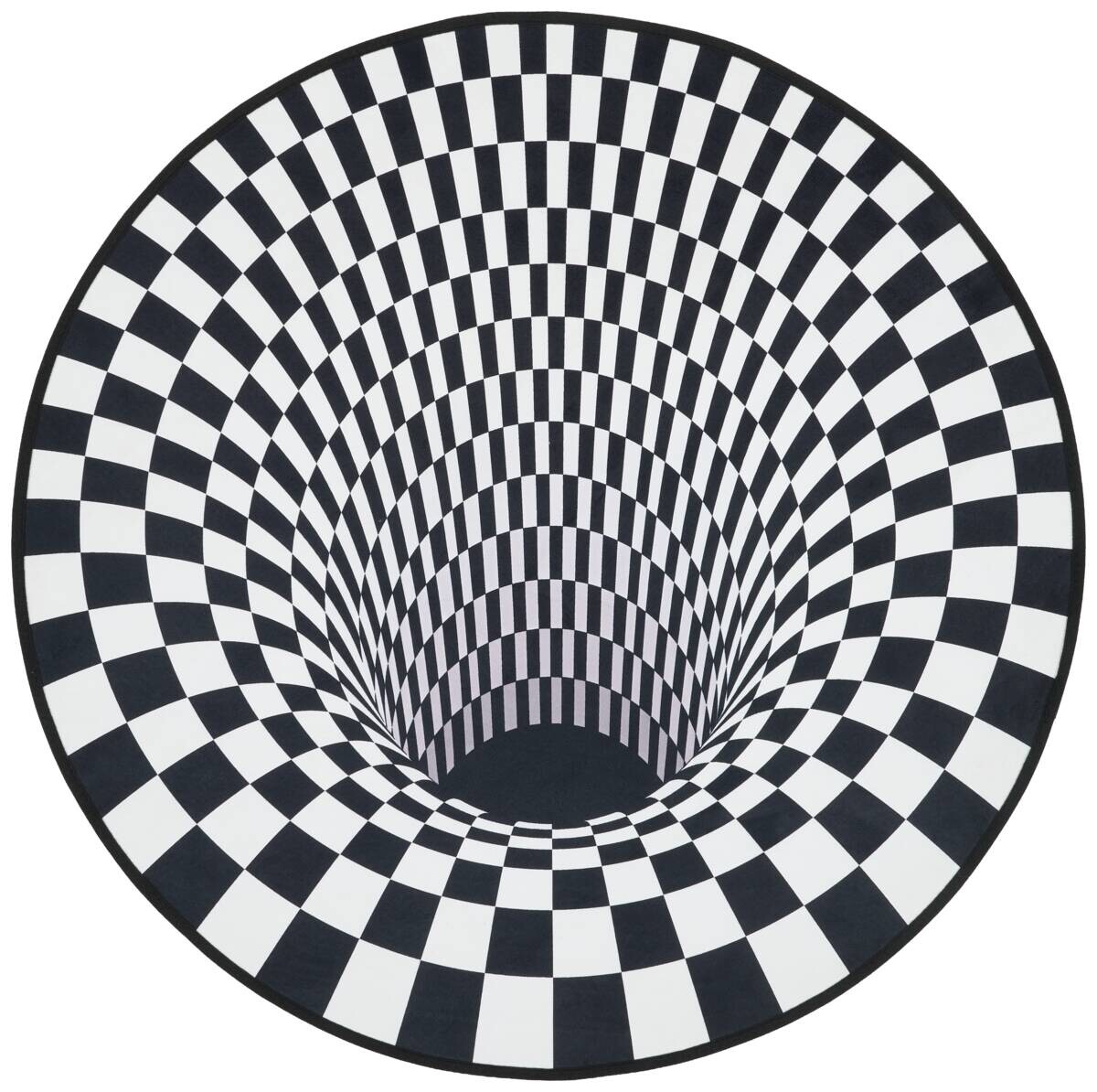 Teppich Illusion schwarz D: ca. 100 cm