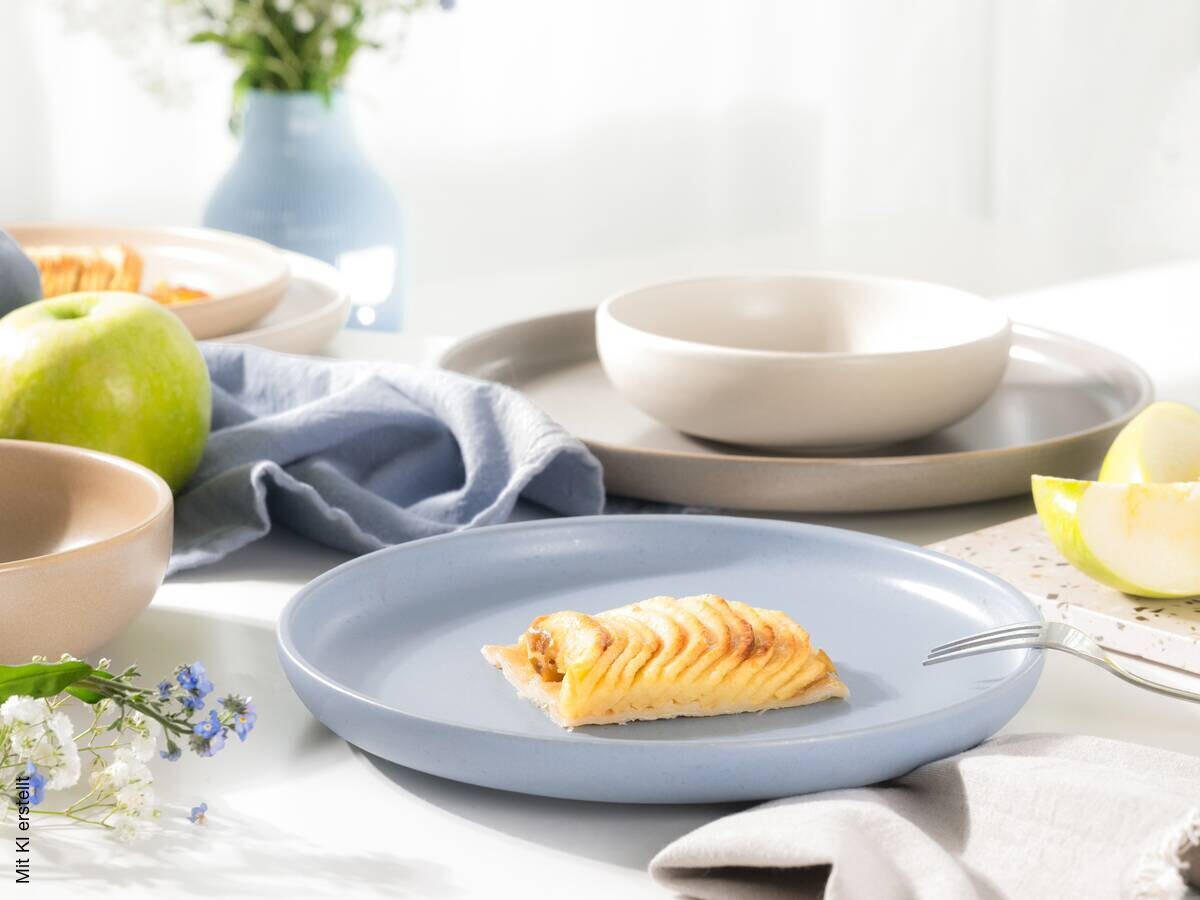 CreaTable Tafelservice Uno Nordic bunt Steinzeug 12 tlg.