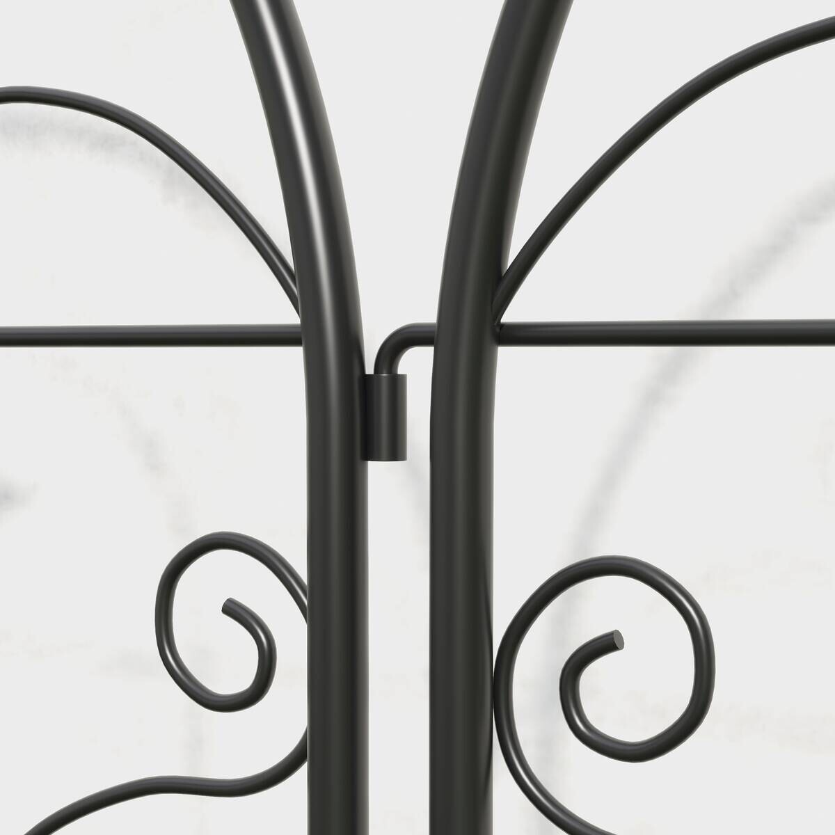 Outsunny Rankgitter schwarz B/H/L: ca. 1,3x120x50 cm