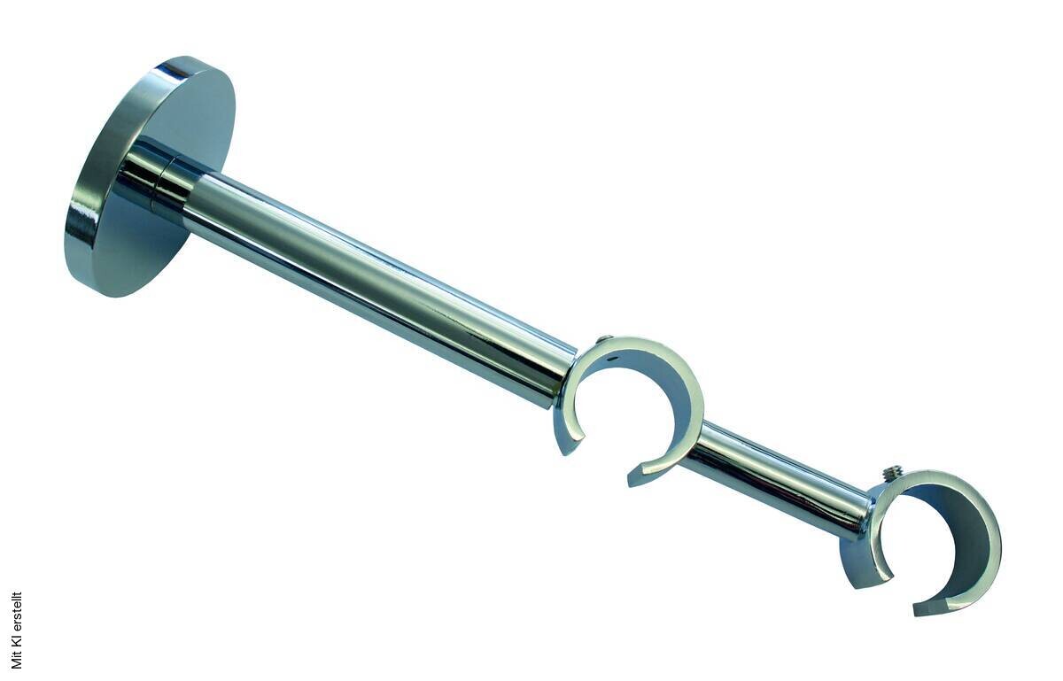 Boviva Träger Chrom Metall L/D: ca. 16x2 cm ausziehbar von ca. 10 bis 14 cm 2.0 Läufe