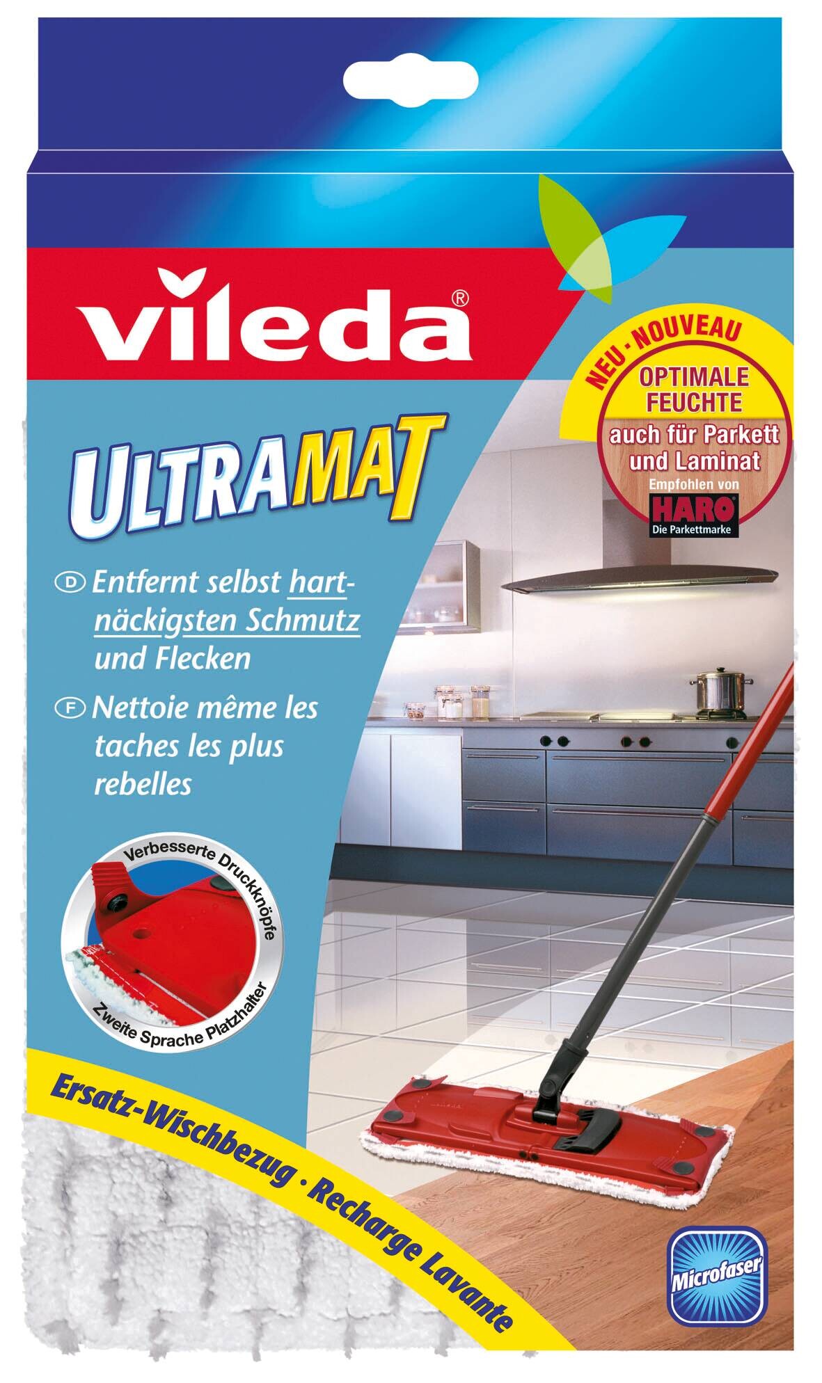 Vileda Ersatzbezug weiß B/H/T: ca. 14x35x7 cm