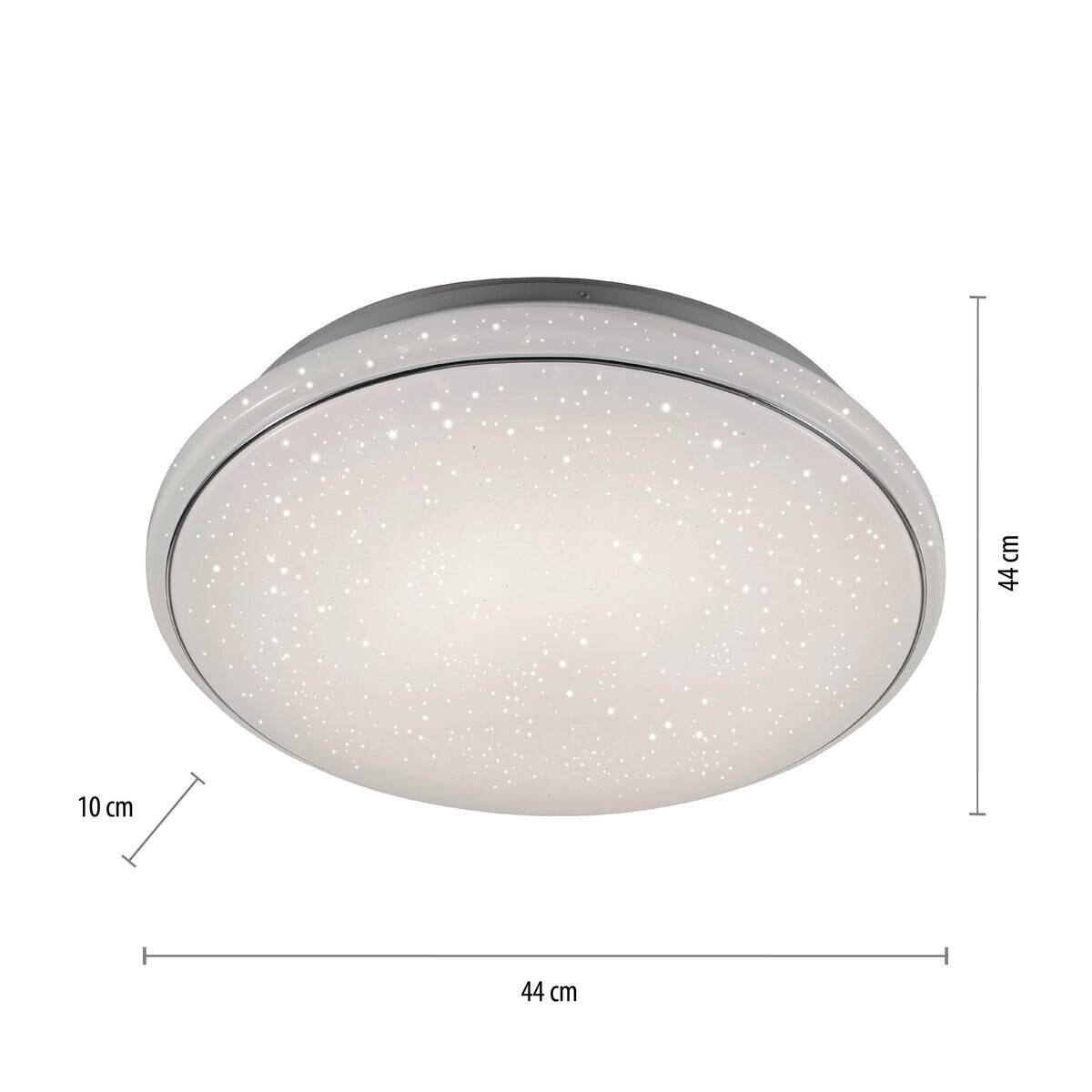 Just Light Deckenleuchte 14364-16 weiß Metall Kunststoff H/D: ca. 10x44 cm