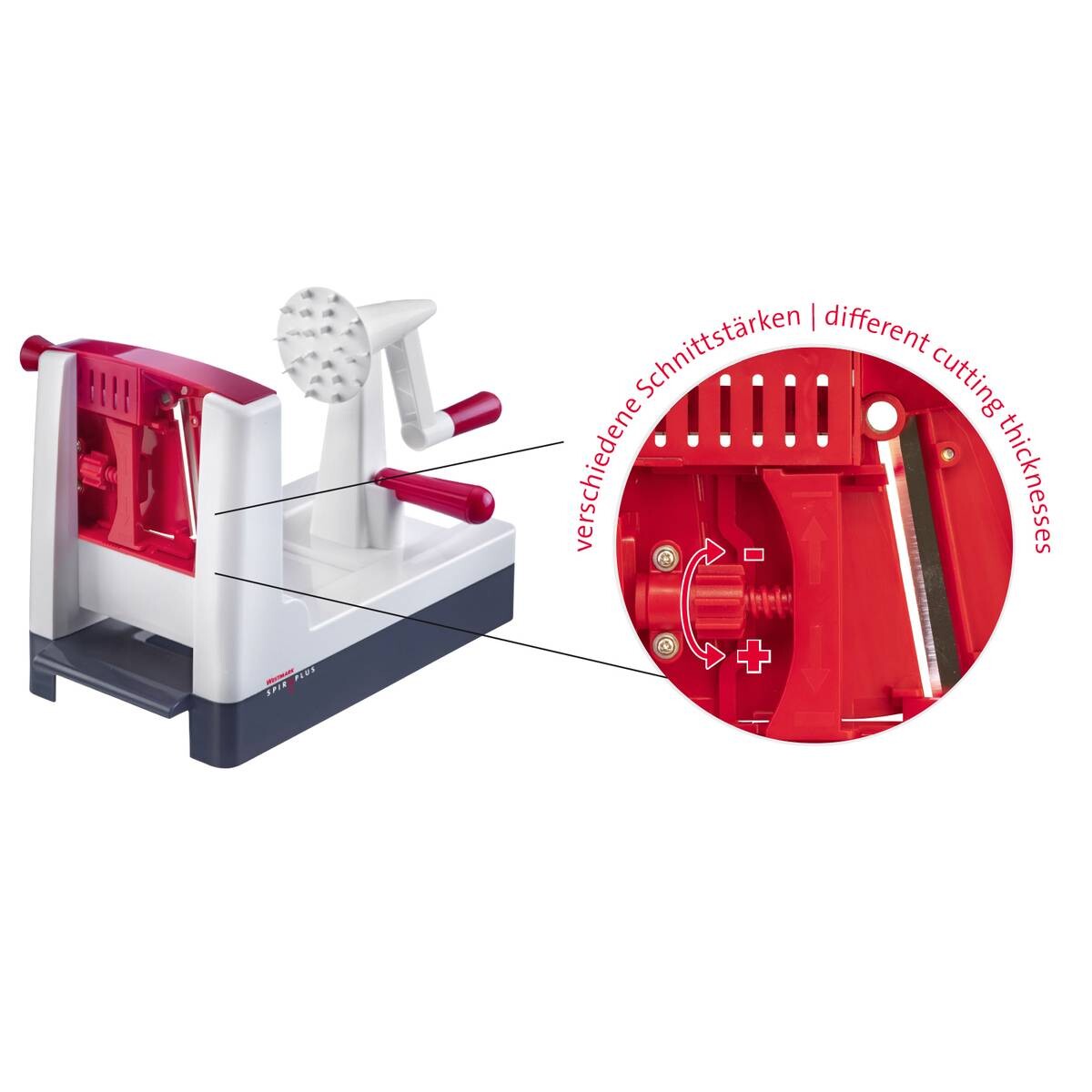 Westmark Gemüseschneider Spiro Plus weiß Kunststoff