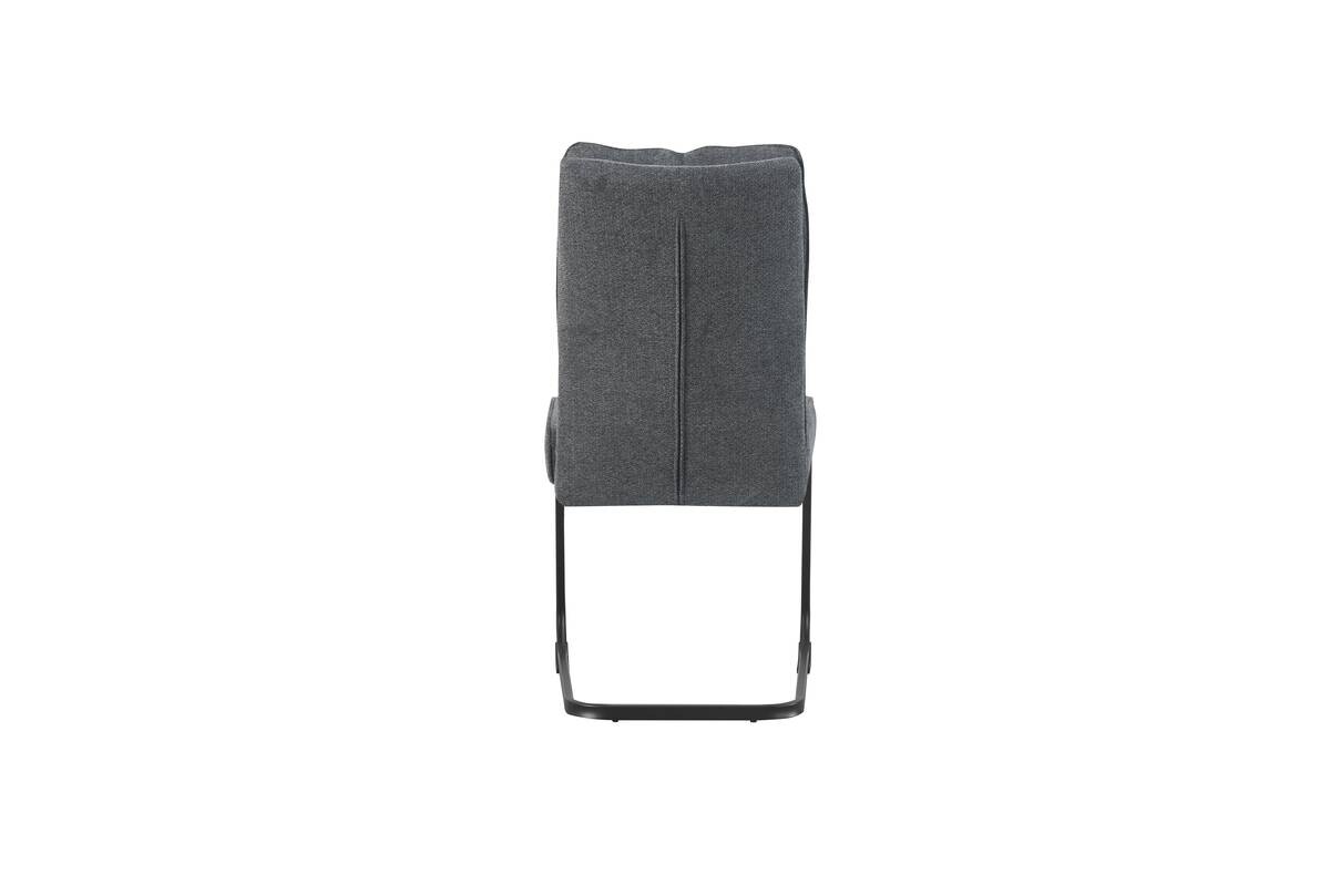 Schwingstuhl FRIEDA, 2er Set anthrazit schwarz B/H/T: ca. 47x94x61 cm