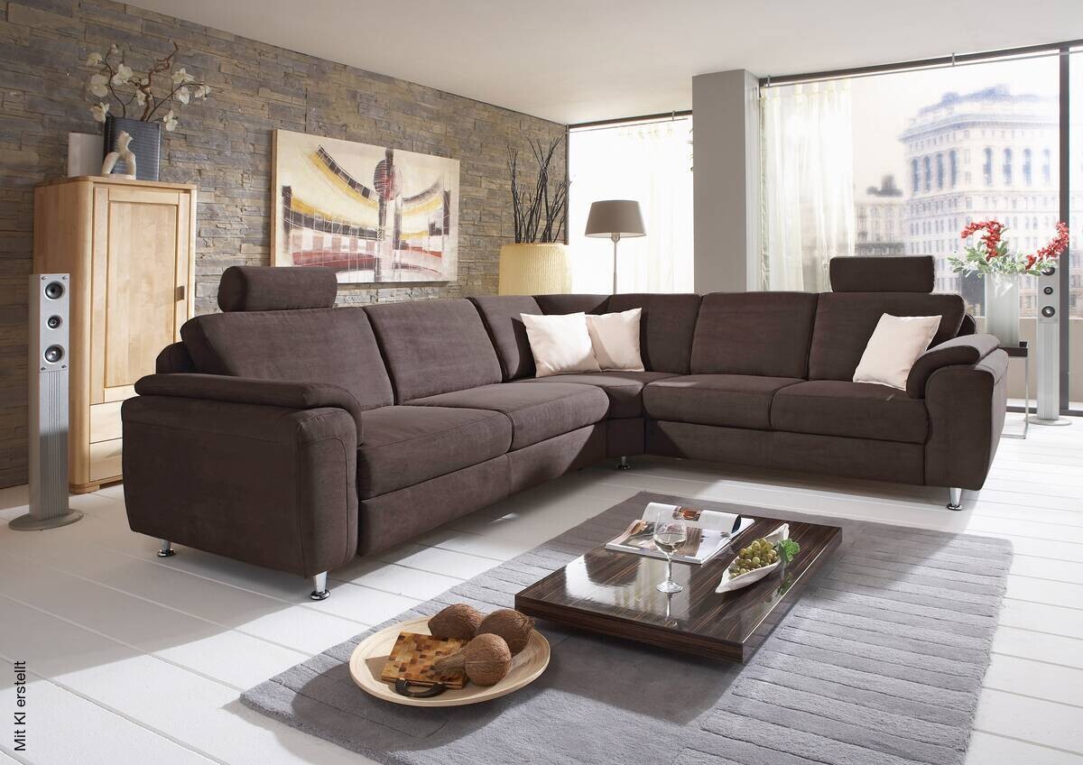 Wohnlandschaft ZE-EM05003 B/T: ca. 276x246 cm
