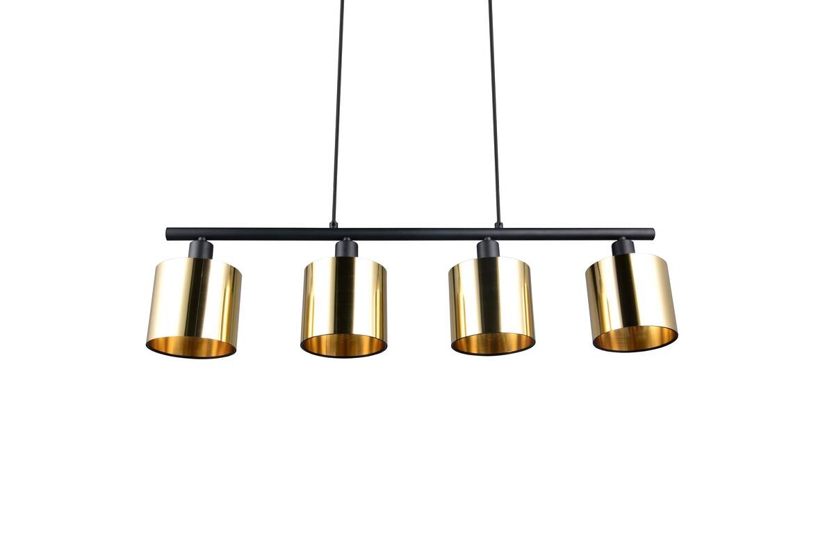 Reality Pendelleuchte Jason gold Metall B/H/T: ca. 75x15x12 cm E14 4 Brennstellen