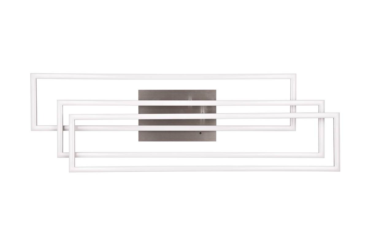 Reality LED-Deckenleuchte R64423107 Corso nickel matt Metall B/H/T: ca. 66x10x60 cm 1 Brennstellen