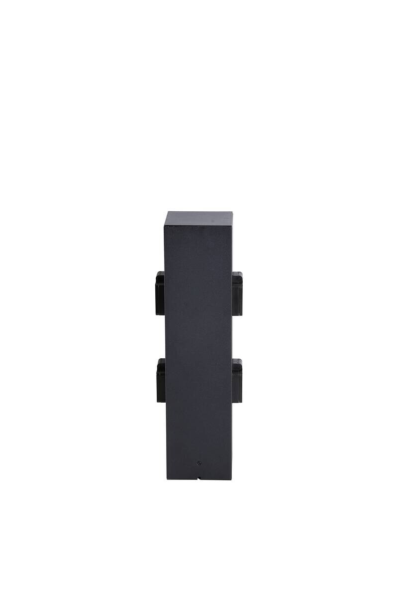 Steckdose schwarz B/H/L: ca. 10x40x10 cm