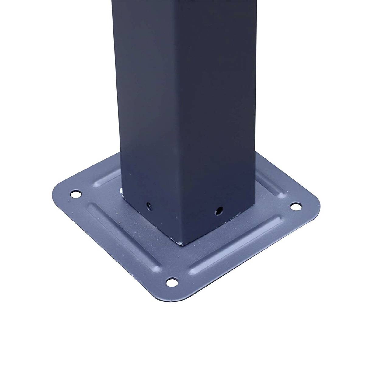 Outsunny Rosenpavillon schwarz Metall B/H/L: ca. 295x230x297 cm