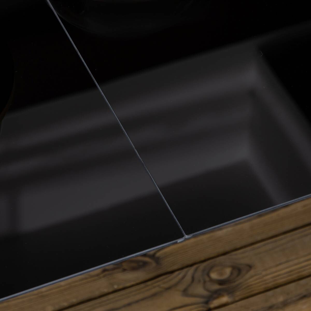 Outsunny Gartentisch schwarz Aluminium B/H/L: ca. 90x74x150 cm