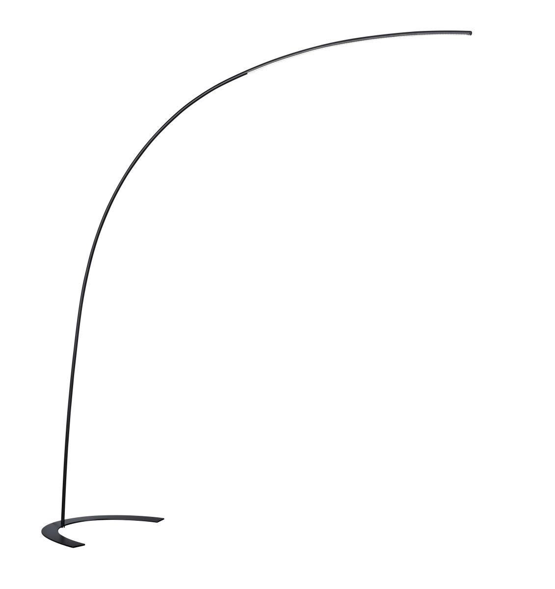 TRIO Bogenleuchte Shanghai schwarz Metall B/H: ca. 65x210 cm