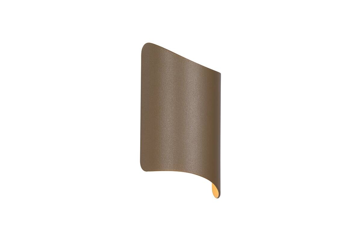 LED-Außenwandleuchte gold klar B/H/T: ca. 12,5x22,1x6,3 cm