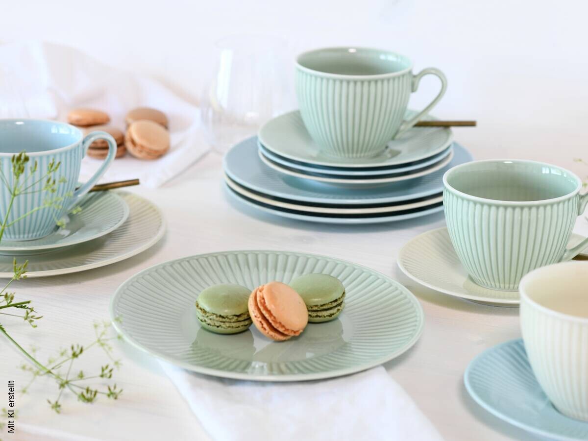 CreaTable Kombiservice Valencia bunt Porzellan 30 tlg.