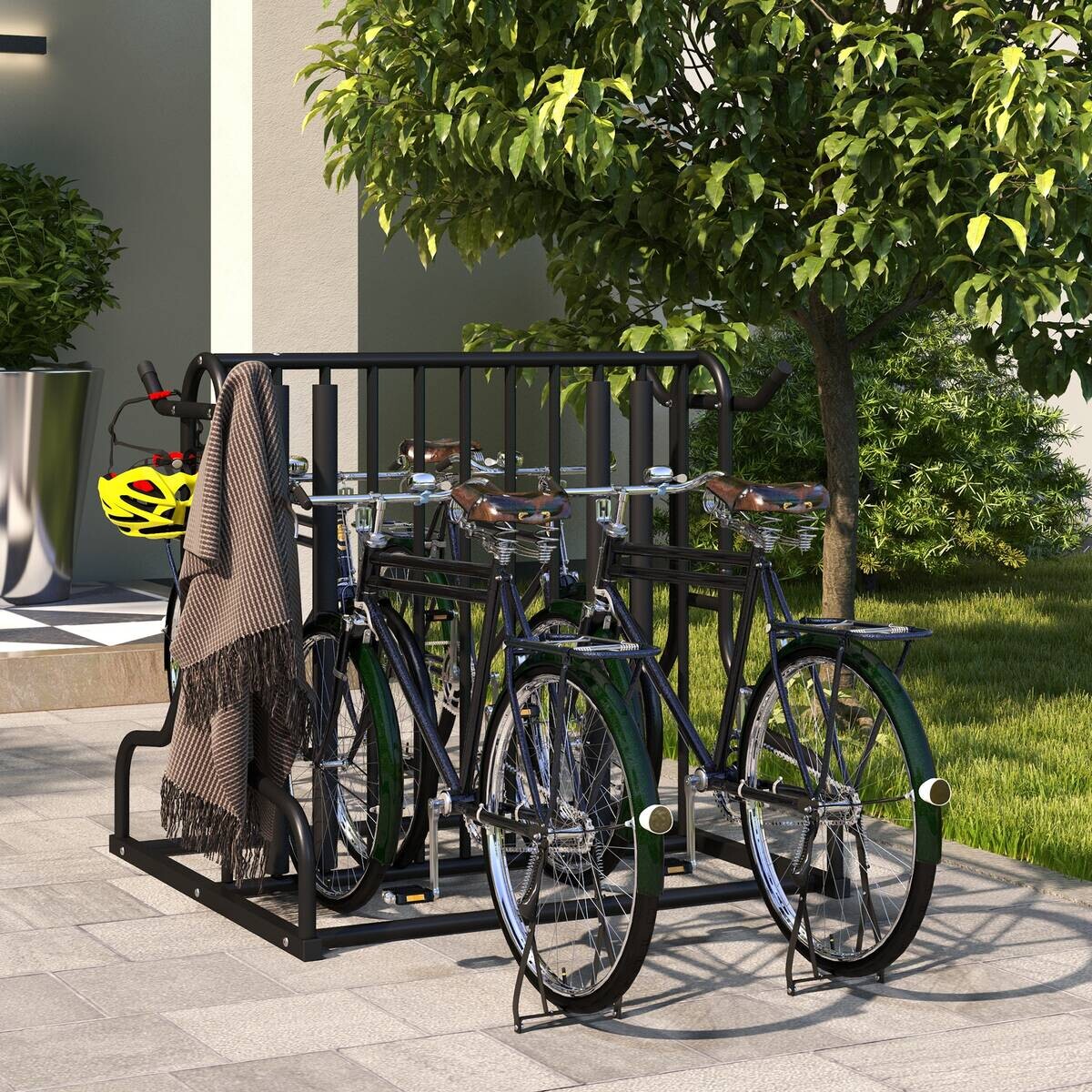 DURHAND Fahrrad-Zubehör schwarz schwarz B/H/L: ca. 80x90x80 cm