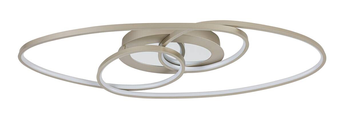 Nolo LED-Deckenleuchte Flow champagner Metall B/H/L: ca. 30x7,5x85 cm