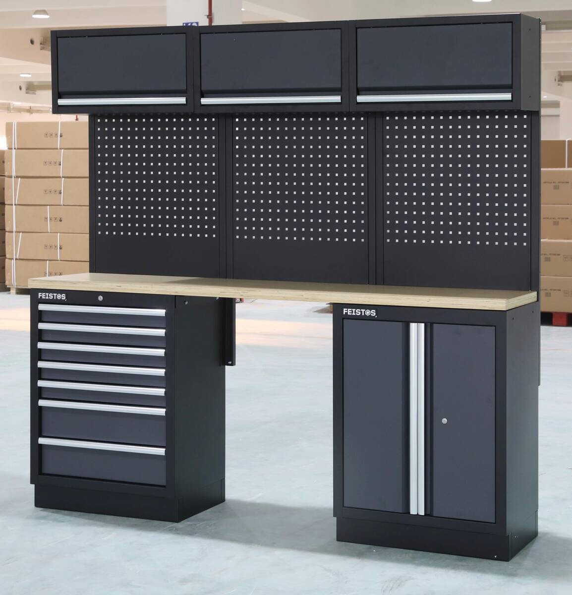 Werkstatteinrichtung Apollo anthrazit B/H/L: ca. 204x200x46 cm