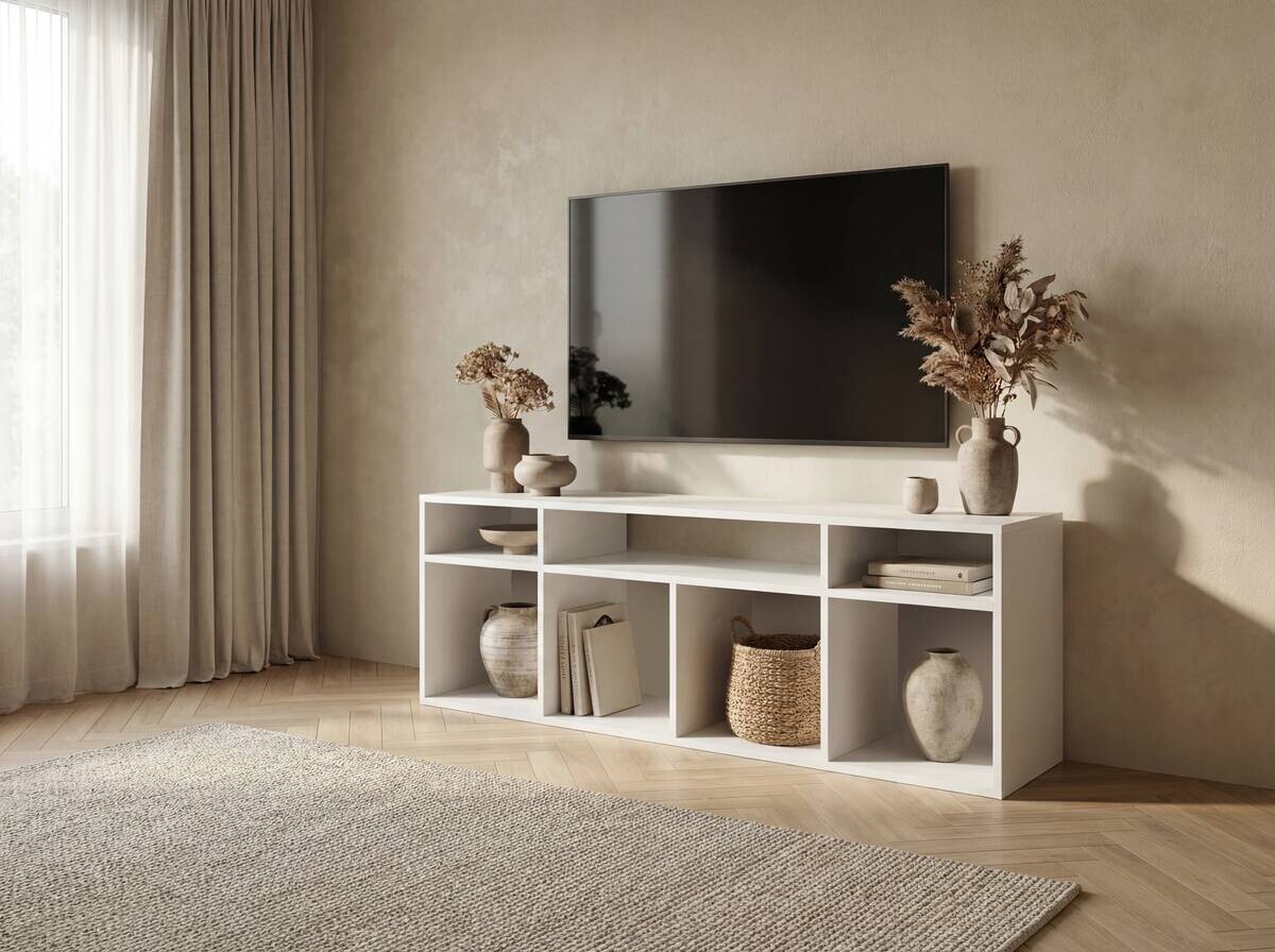 TV-Lowboard Max 56A weiß B/H/T: ca. 141x55x33 cm