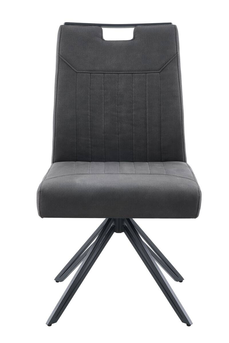 Stuhl Maggy anthrazit Microfaser B/H/T: ca. 54x97x69 cm