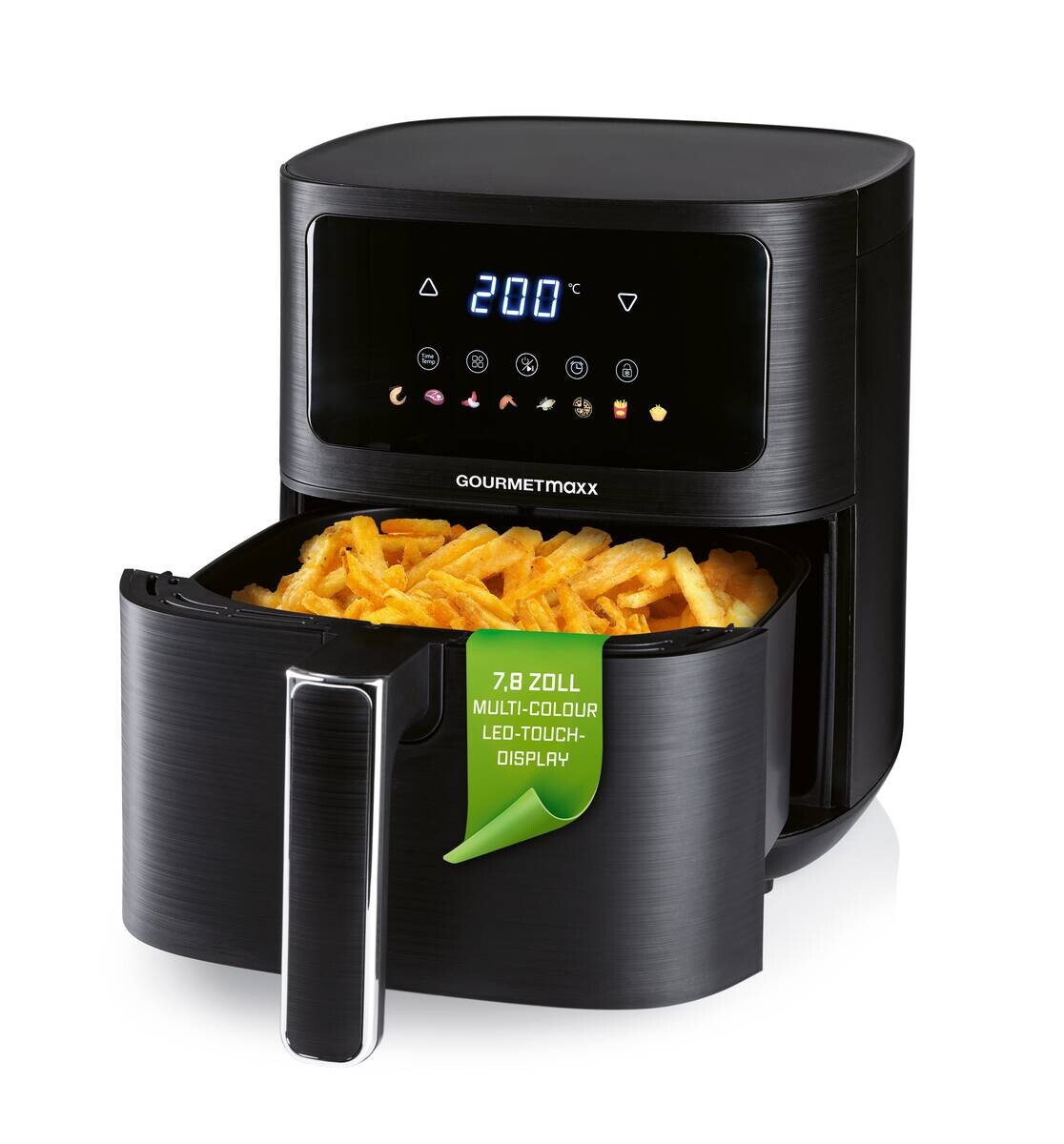 GOURMETmaxx Heißluftfritteuse 16394 schwarz Kunststoff B/H/L: ca. 26x29,5x36 cm ca. 4,5 l
