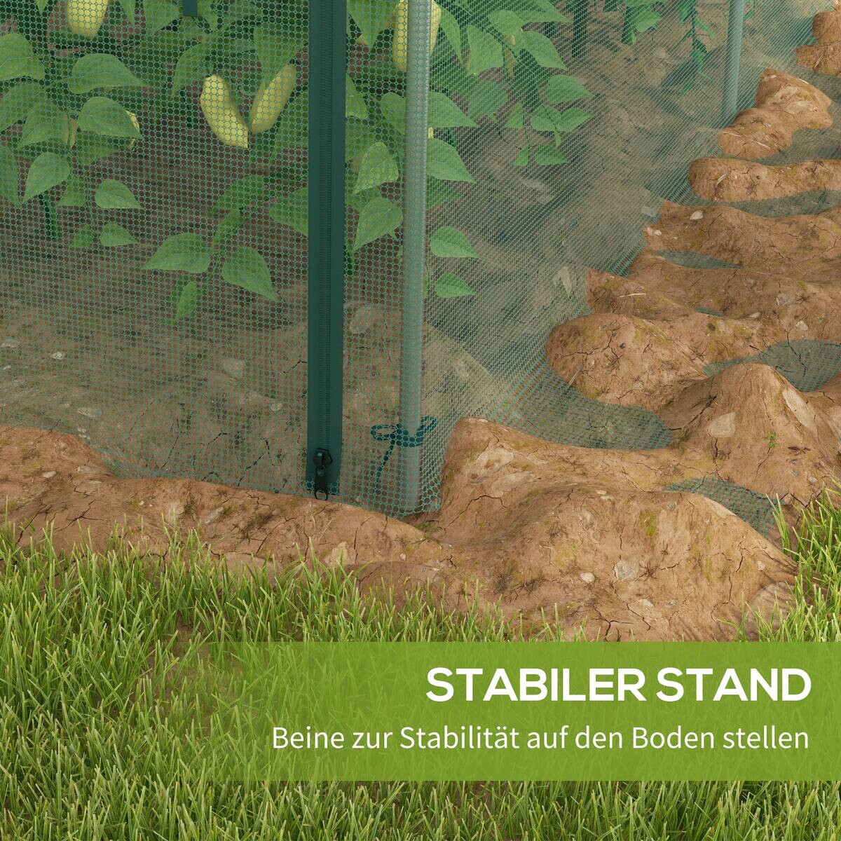 Outsunny Tier-Zubehör grün Kunststoff B/H/L: ca. 373x125x62,5 cm