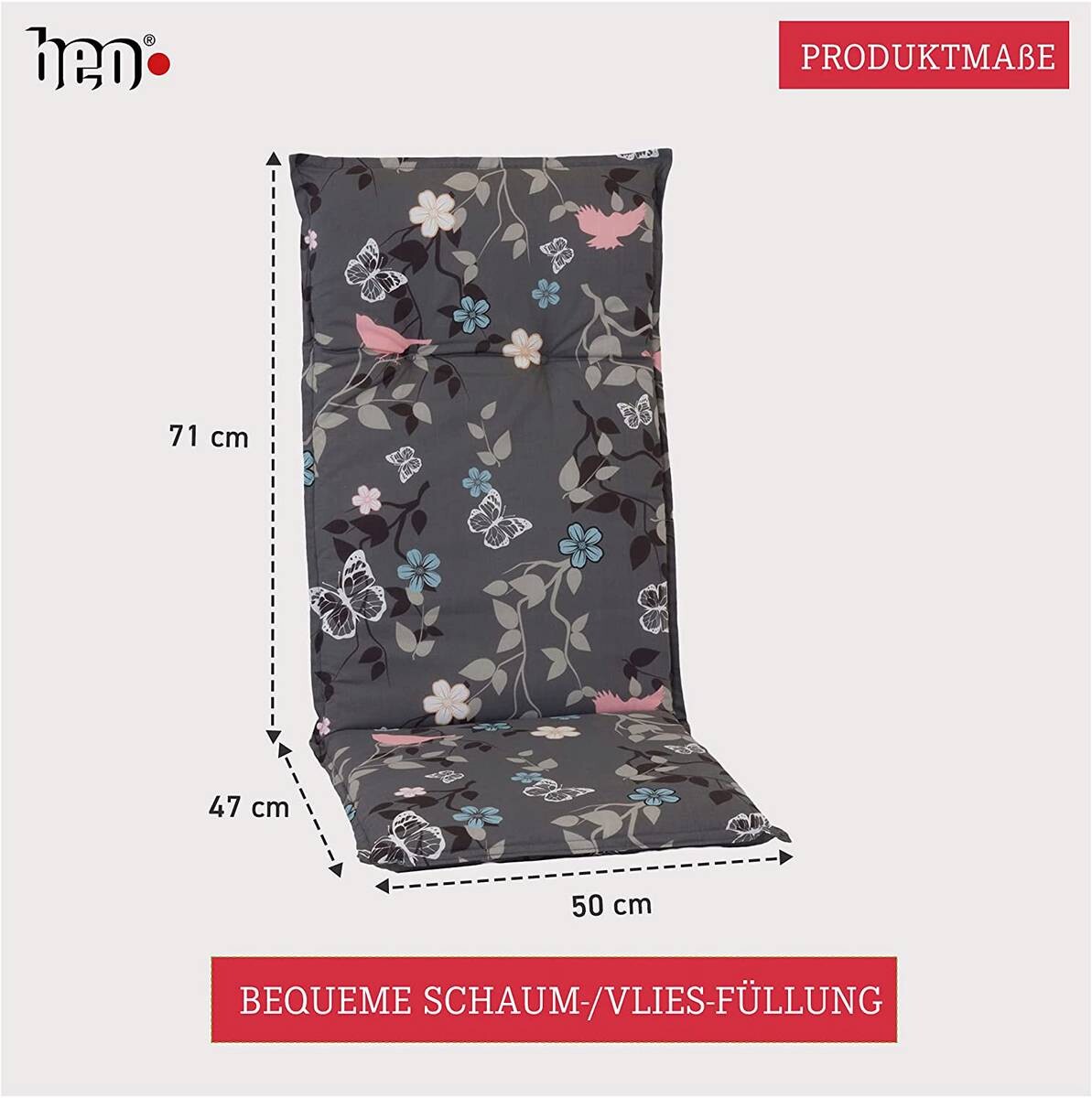 Beo Saumauflage für Hochlehner Bregenz multicolor Polyester-Mischgewebe B/H/L: ca. 50x6x118 cm 2er Set