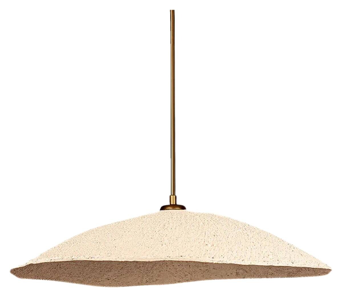 Opviq Pendelleuchte gold ecru Metall B/T/L: ca. 40x40x40 cm E27 1 Brennstellen