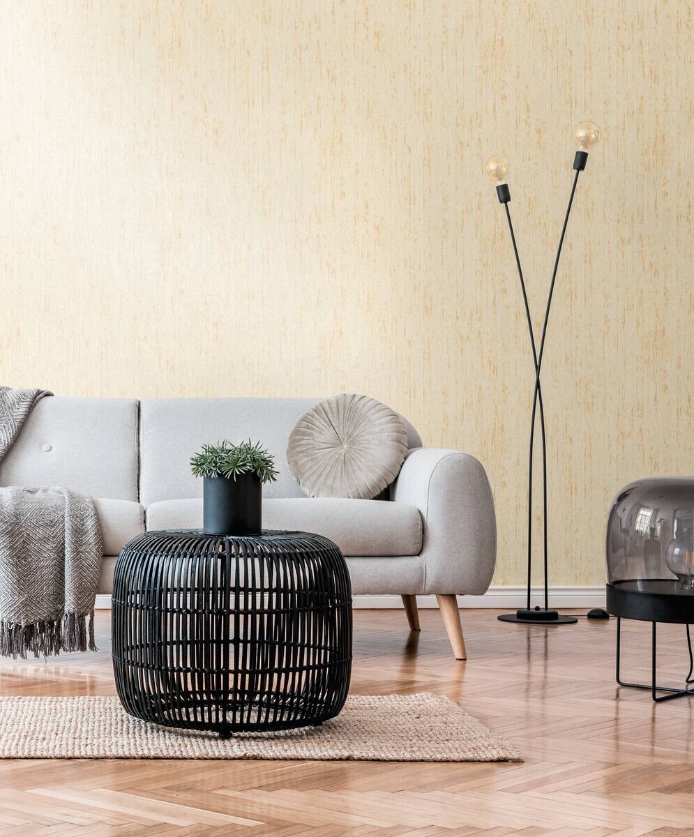 A.S.Creation Vliestapete gold gelb B/H/D: ca. 53x1005x8,3 cm