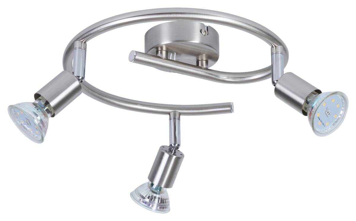 POCOline Spotspirale Boris nickel B/H/L: ca. 25x10x25 cm 3 Brennstellen