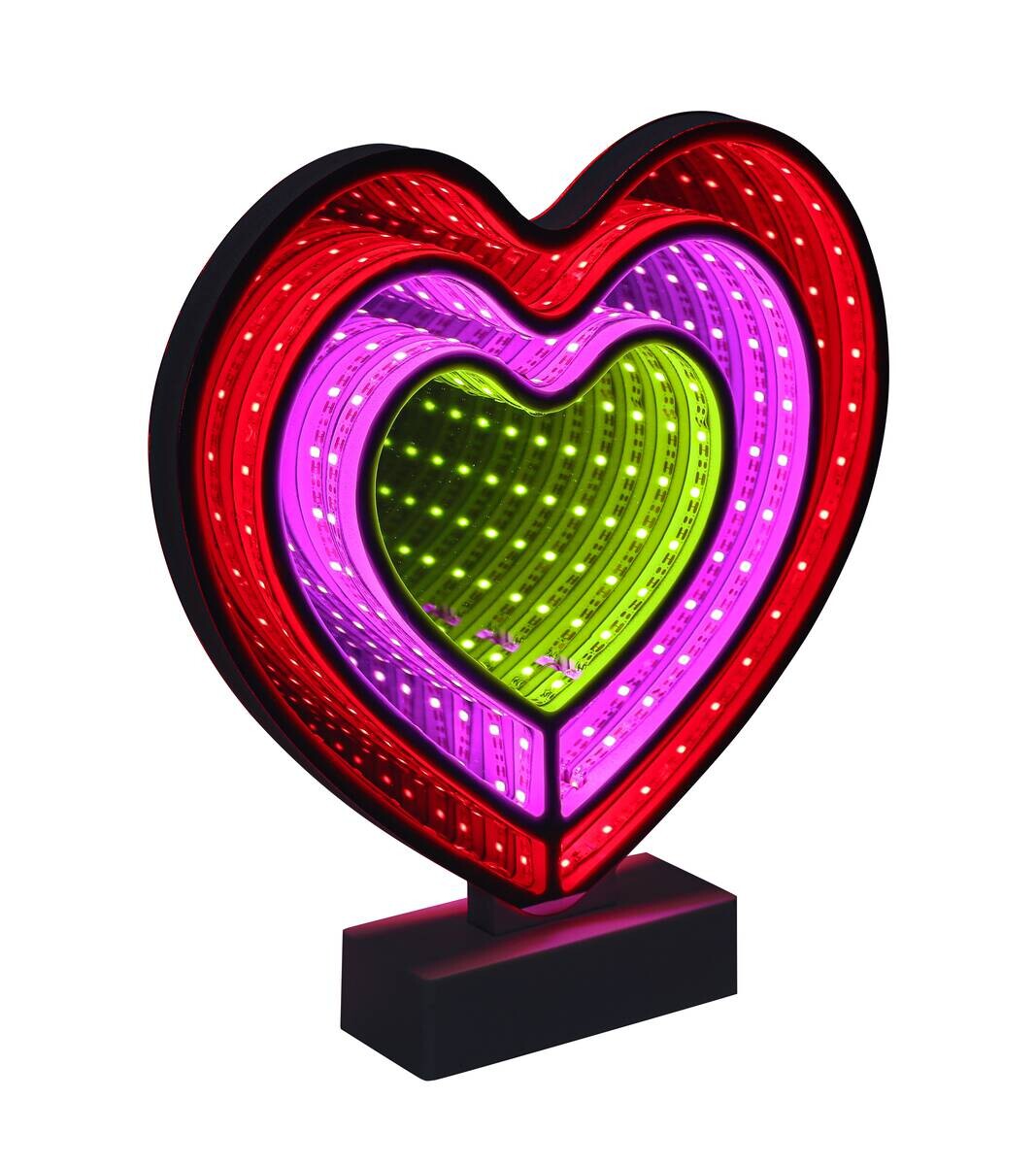 Nolo LED-Infinityleuchte Romeo weiß B/H/T: ca. 24,1x25,4x4,5 cm