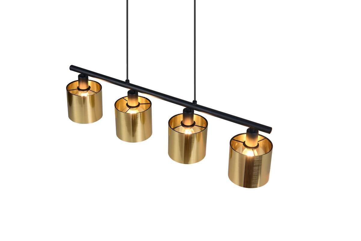 Reality Pendelleuchte Jason gold Metall B/H/T: ca. 75x15x12 cm E14 4 Brennstellen