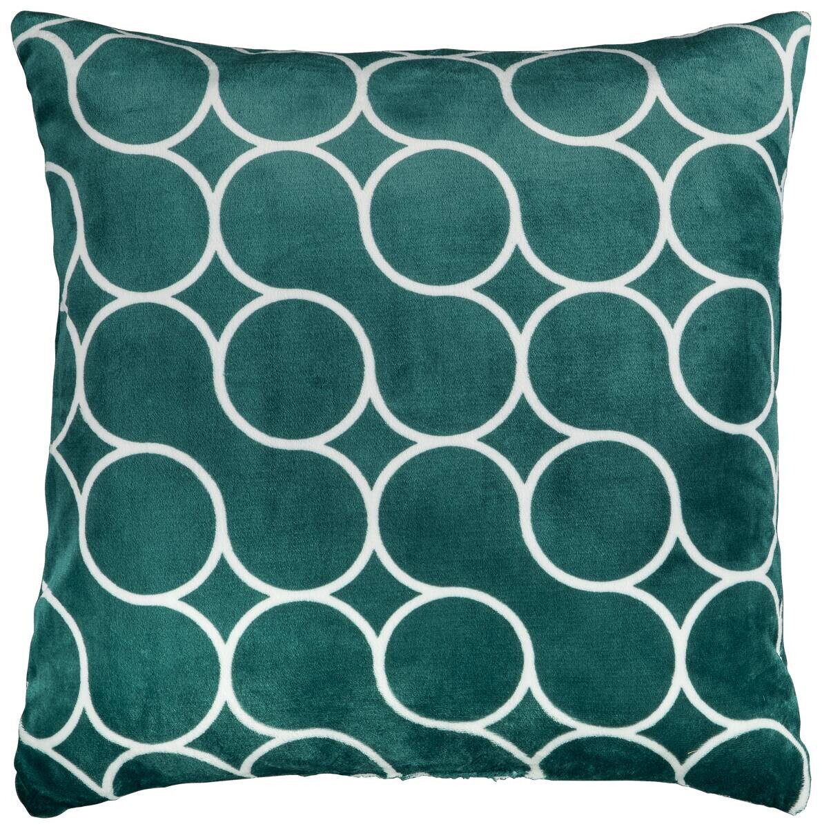 Dekokissen Flanell grün 100% Polyester B/L: ca. 60x60 cm