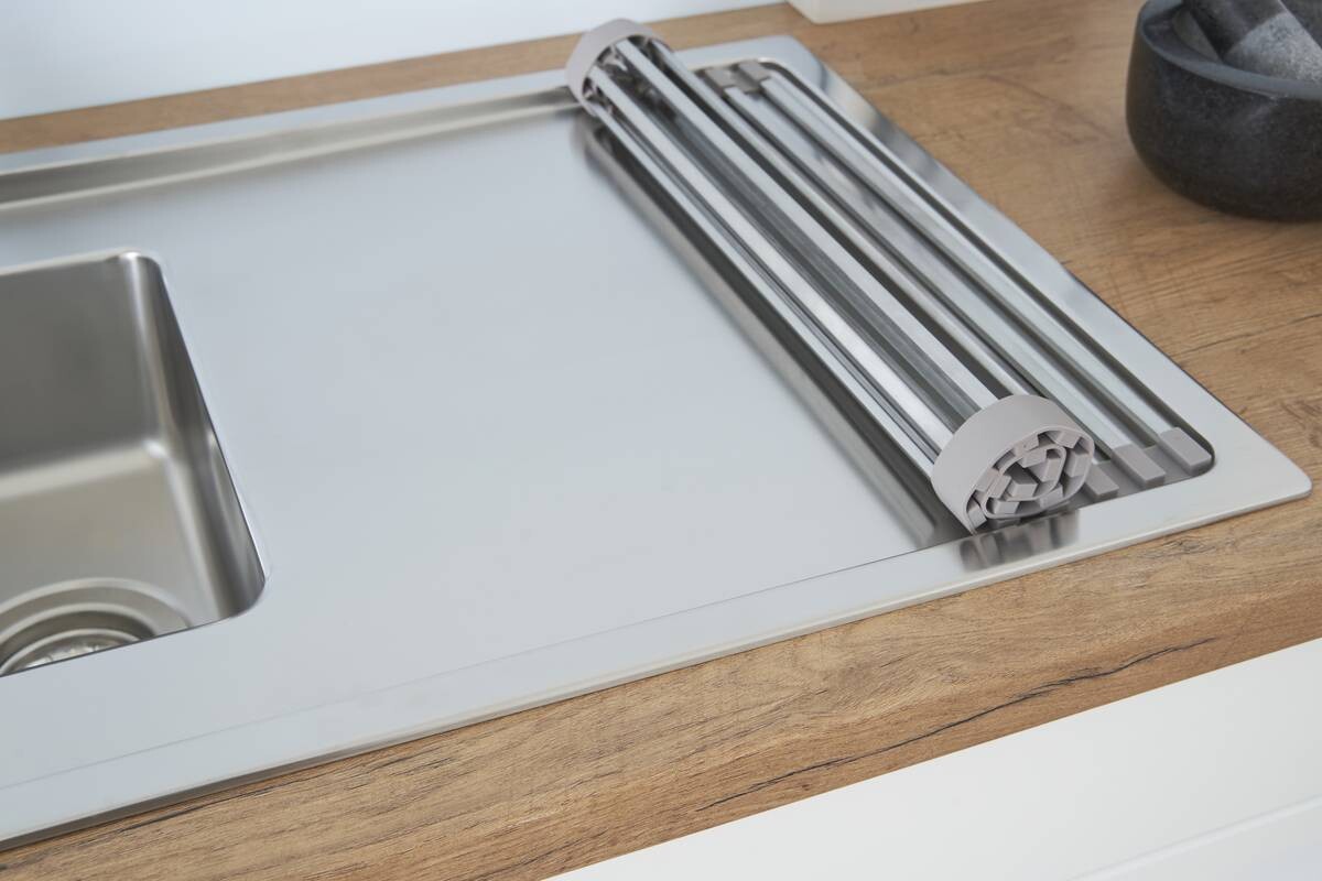 Respekta Einbauspüle Chicago 100 x 50 Edelstahl B/H/T: ca. 100x19x50 cm