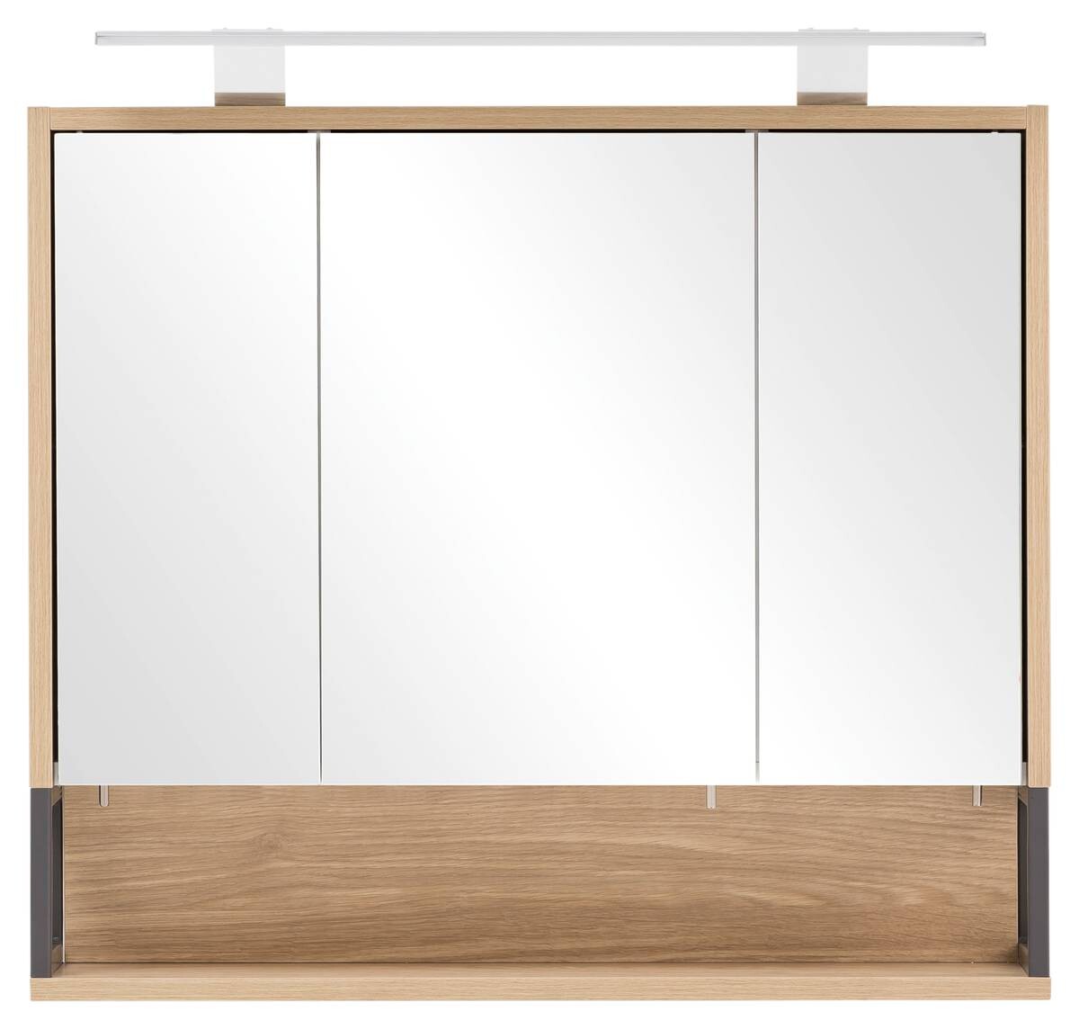 Spiegelschrank Limone Eiche hell Nachbildung B/H/T: ca. 70x66,1x16 cm