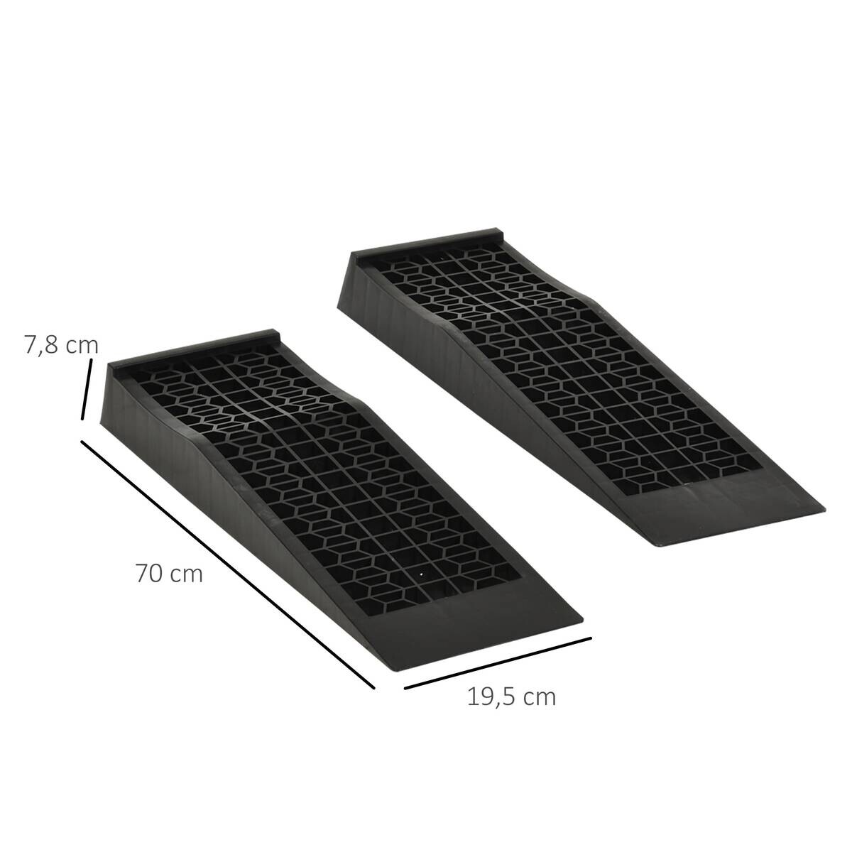 HOMCOM Haushaltshelfer schwarz Kunststoff B/H/L: ca. 19,5x70x7,8 cm