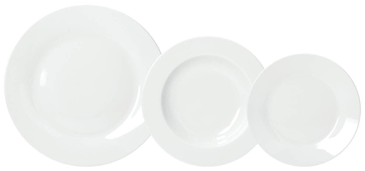 TOGNANA Tafelservice Olimpia Blanco weiß Porzellan 18 tlg.