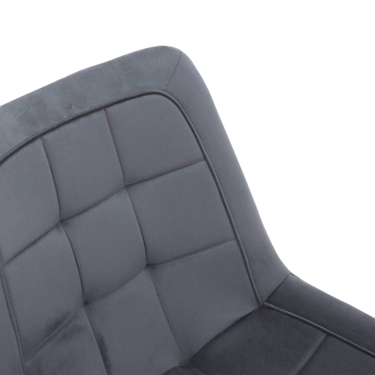 Stuhl KIRA grau Webstoff B/H/T: ca. 52x82,5x59,5 cm