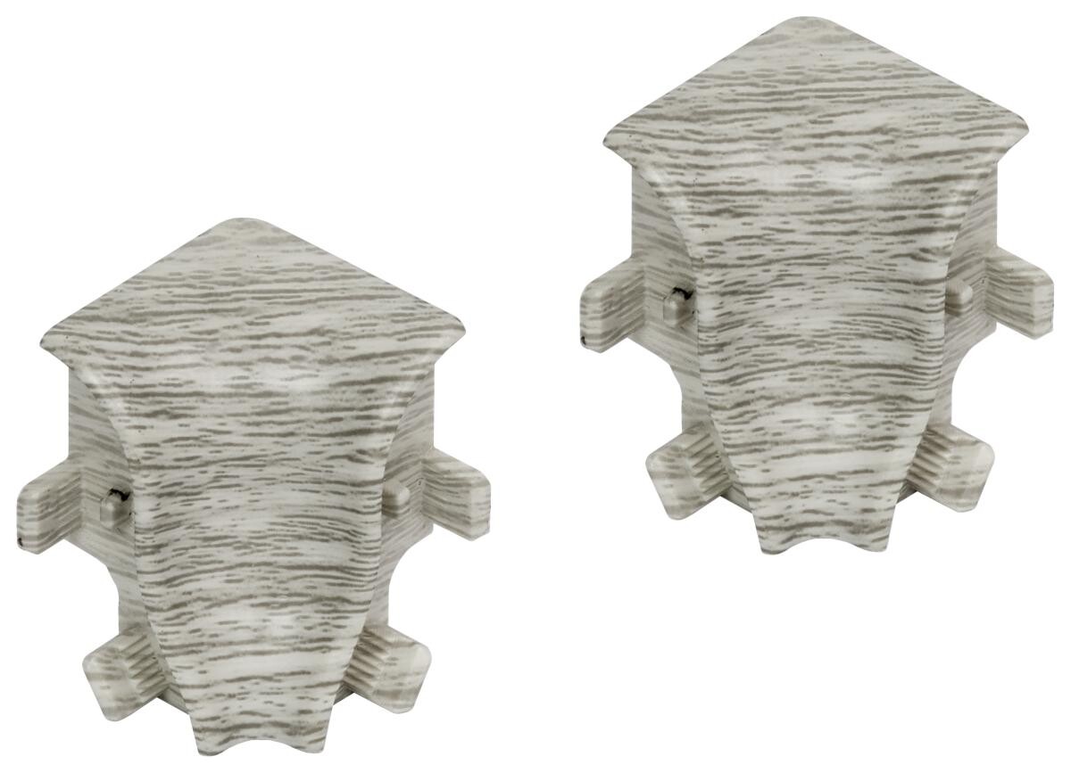 Innenecke Eiche L/B/H: ca. 3,43x3,43x4,25 cm