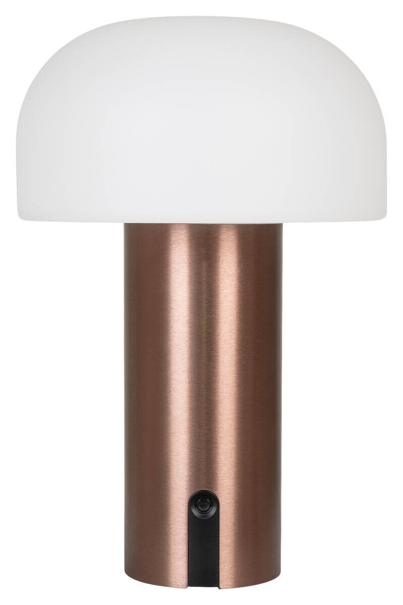 Housenordic Tischleuchte Soham Kupfer weiß Stahl H/D: ca. 22x15 cm