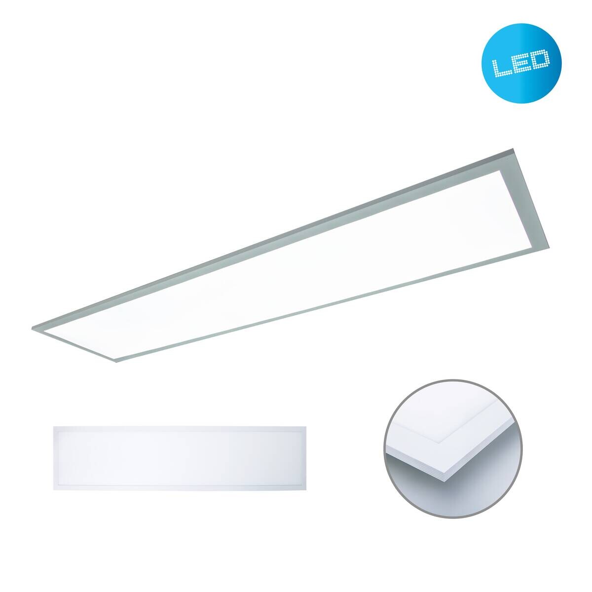 Näve Leuchten LED-Panel 1393203 neutralweiß Metall Kunststoff B/H/T: ca. 29,5x6x119,5 cm 1 Brennstellen