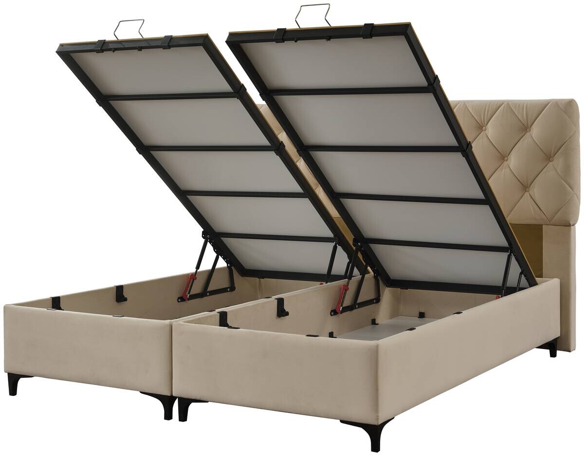Polsterbettgestell Rondo beige Liegefläche B/L: ca. 180x200 cm
