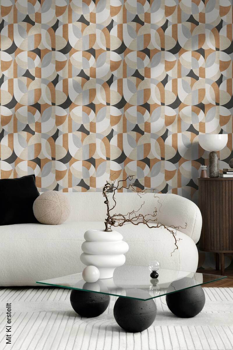 A.S.Creation Vliestapete schwarz beige B/H/D: ca. 53x1005x8,6 cm