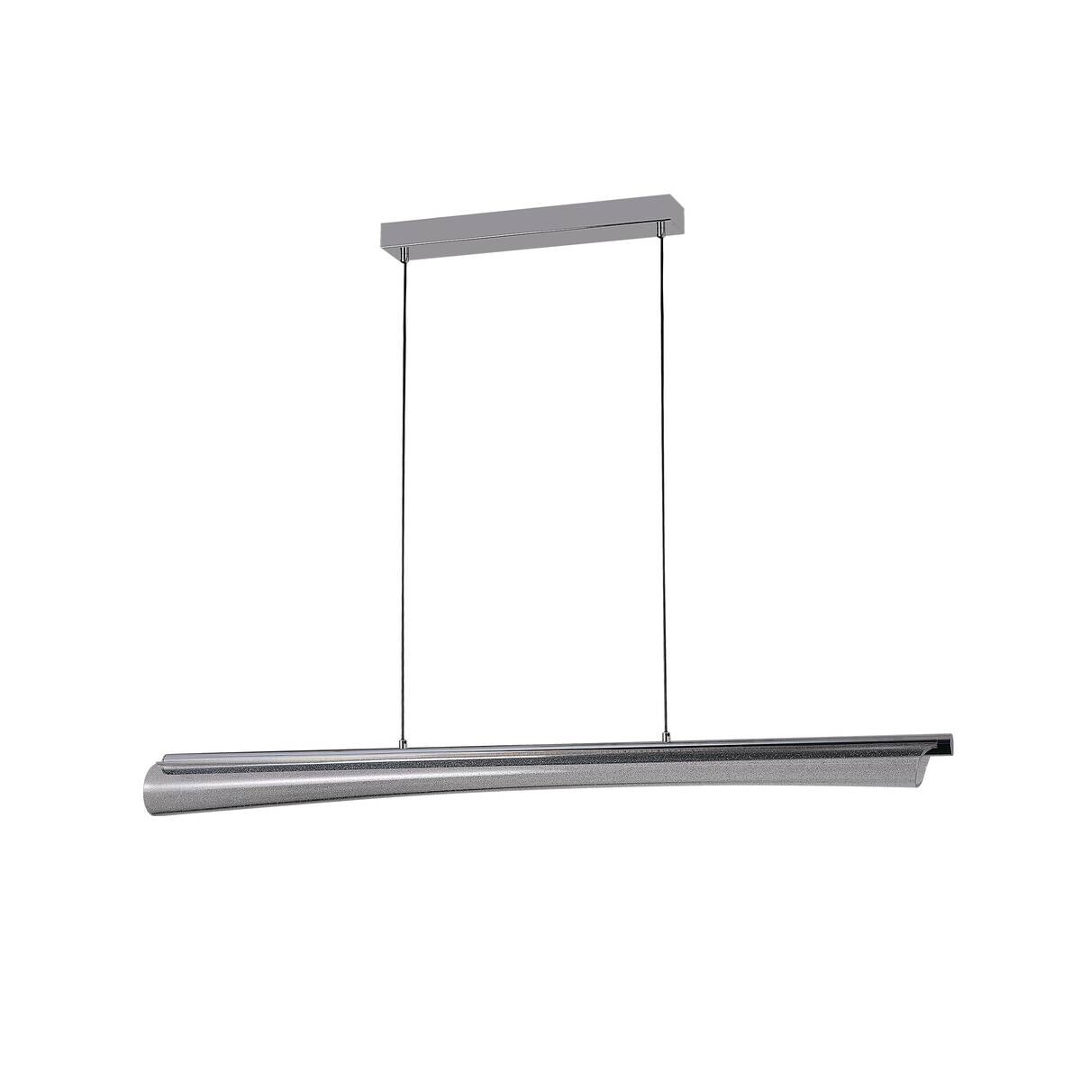 POCOline LED-Pendelleuchte Darcy Acryl Metall B/H/L: ca. 13x120x120 cm