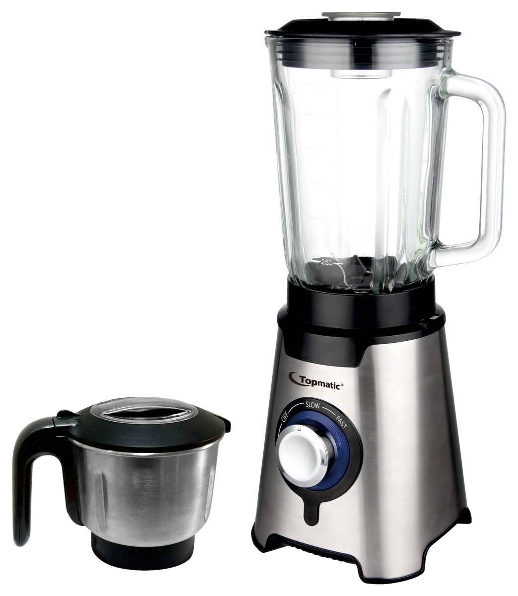 Topmatic Standmixer SME-600.3SG stahlfarbig Kunststoff Glas