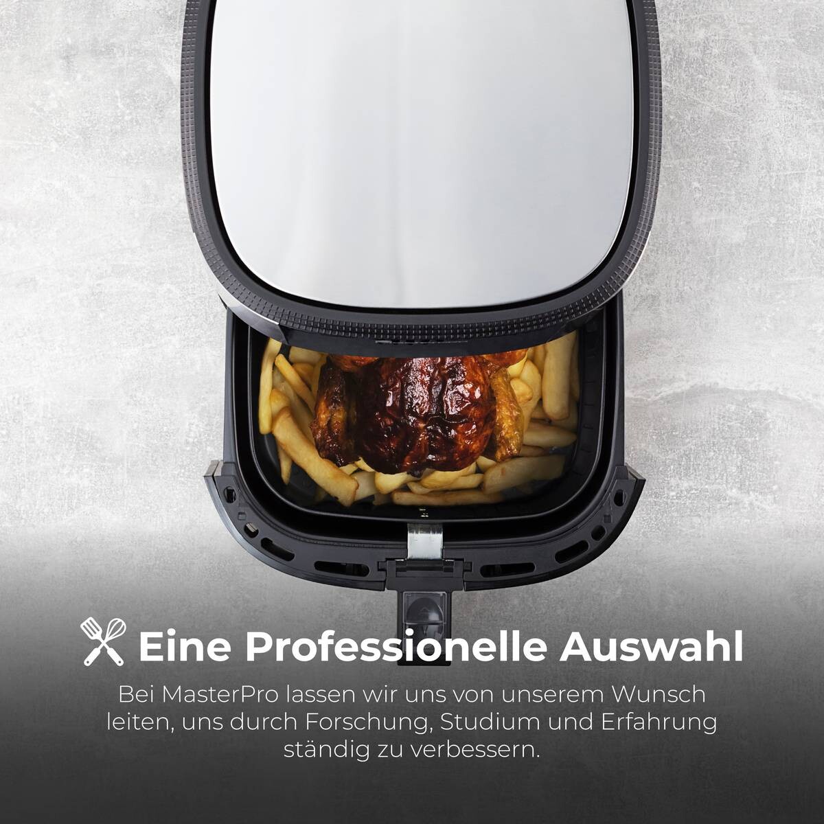 MASTERPRO Heißluftfritteuse BGMP-9167 silber Kunststoff B/H/T: ca. 36x39,5x41 cm ca. 6 l