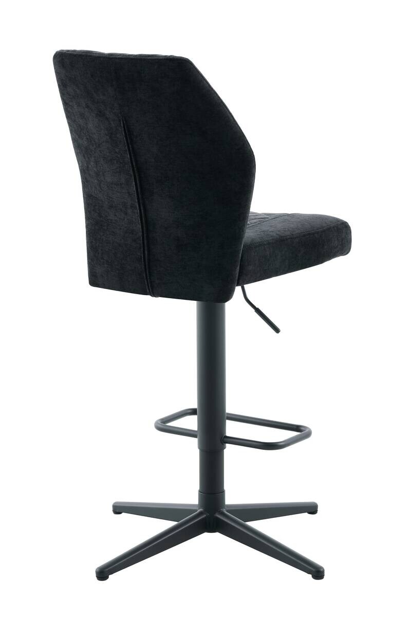 Barhocker Babsi schwarz Microfaser B/H/T: ca. 44x99x57 cm